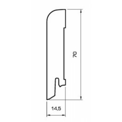 Плинтус Pedross шпонированный Дуб 70x15x2500 мм